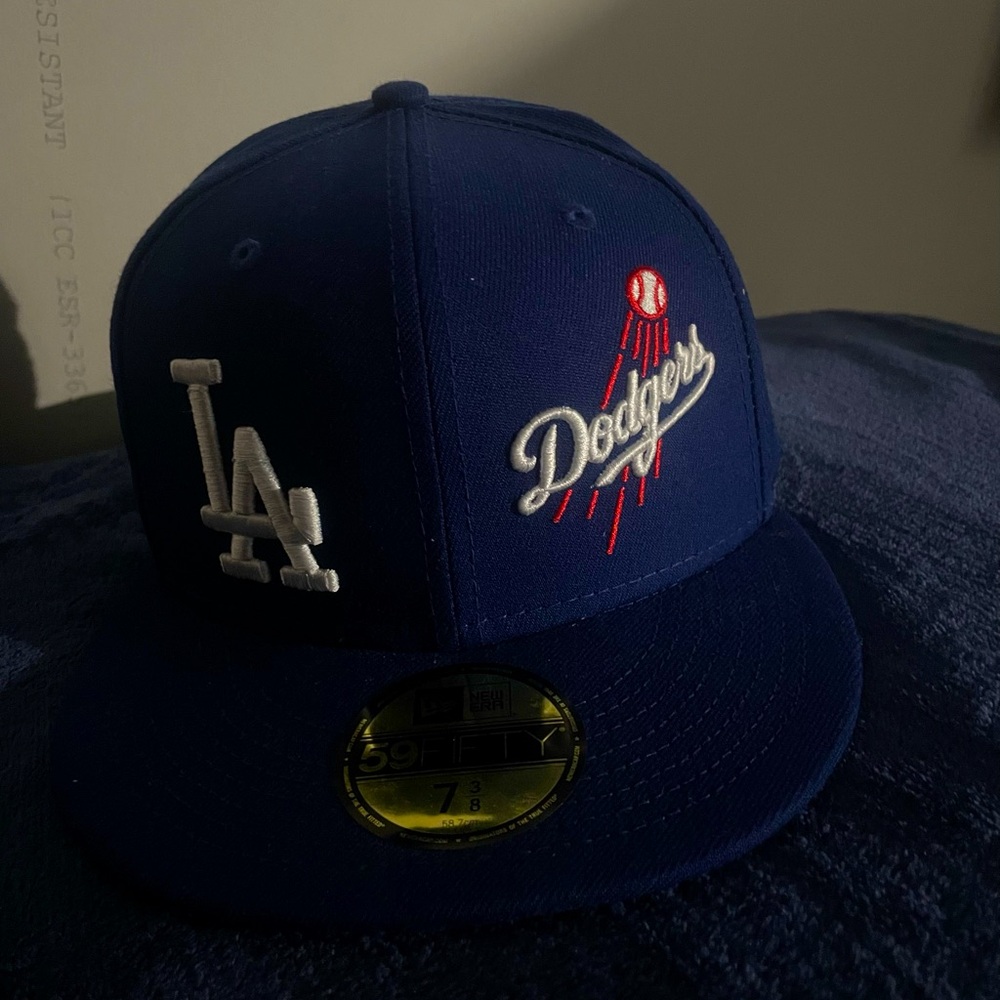 Dodgers hat blue size: 7 3/8